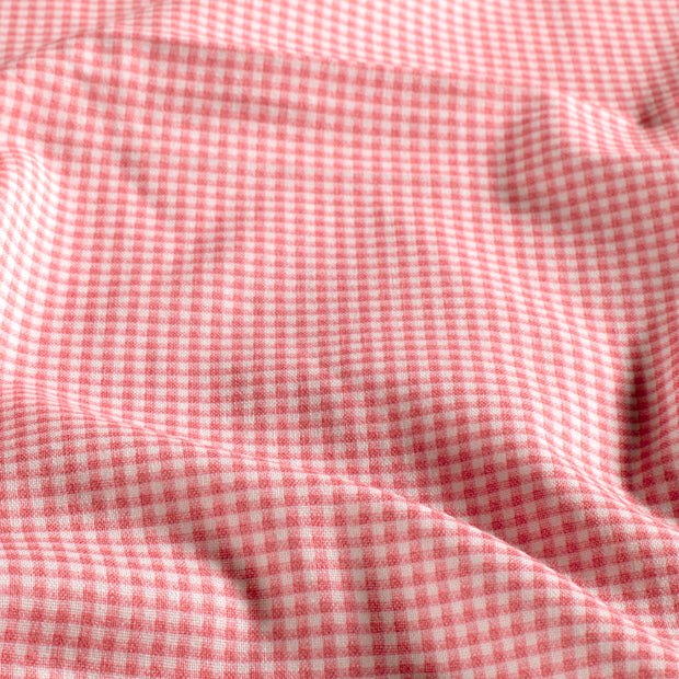 Cretonne fabric Checks Light Pink