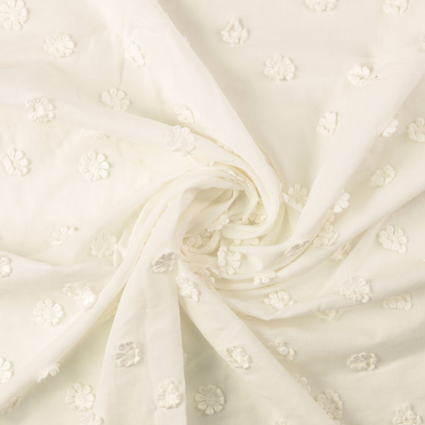 Cotton Poplin fabric White 