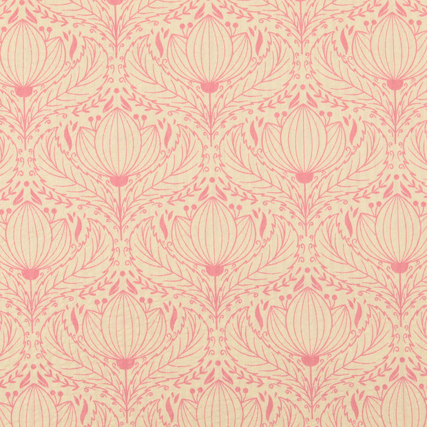Seersucker fabrik Ornamente Helles Pink