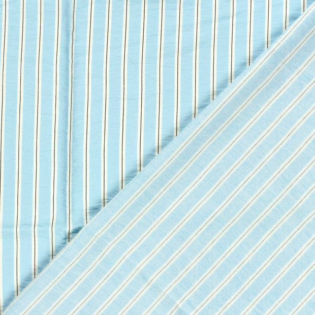 Viscose Nylon Crepe fabric Stripes printed 