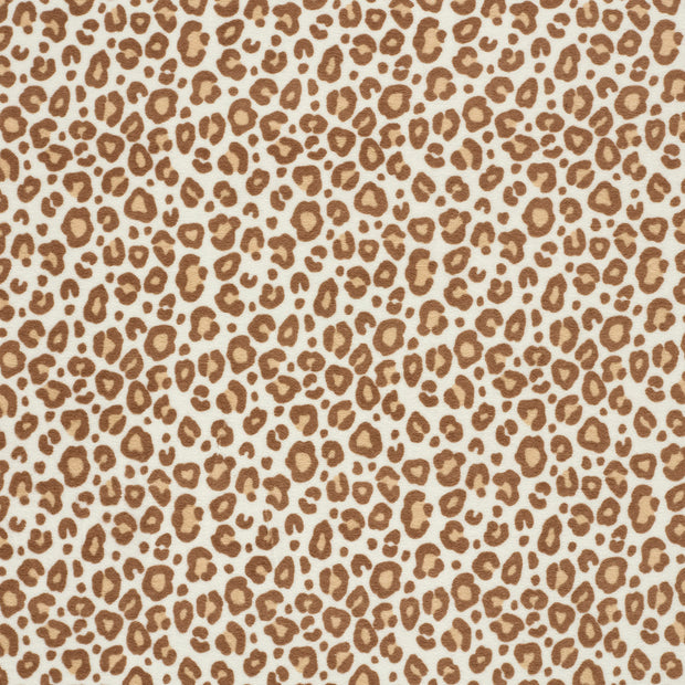Stretch terry fabric Off White matte 