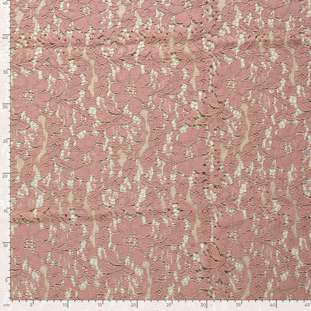 Lace fabric Flowers Old Pink
