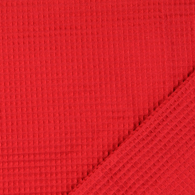 Waffle piqué fabric Unicolour 