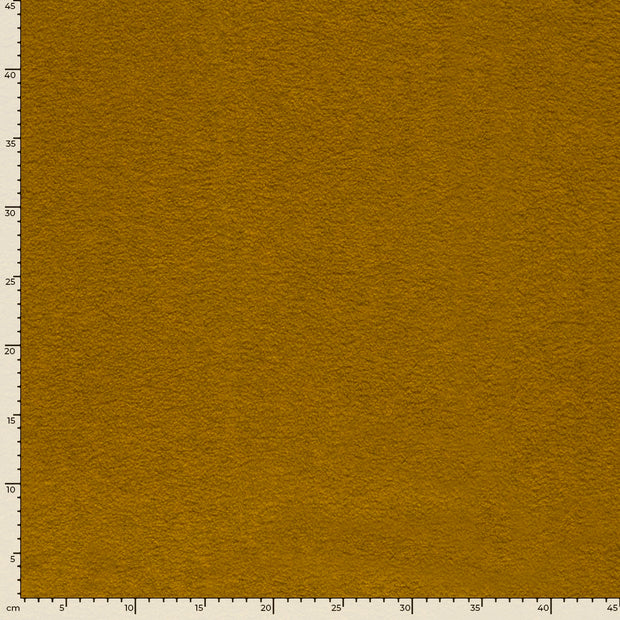 Fleece fabric Melange Oker