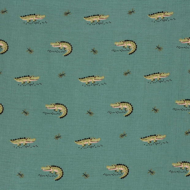 Musselin fabrik Indigoblau matt 