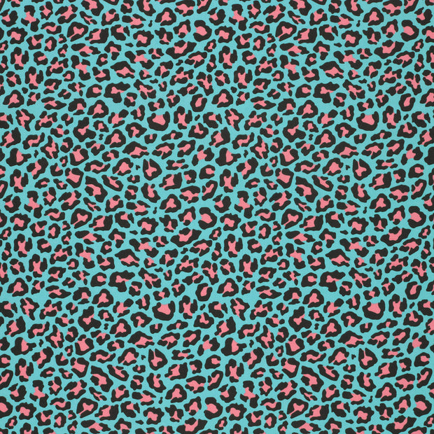 Cotton Poplin fabric Aqua matte 