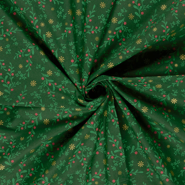 Cotton Poplin fabric Green 