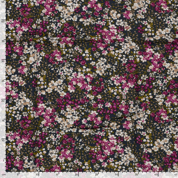 Viscose Poplin fabric Flowers 