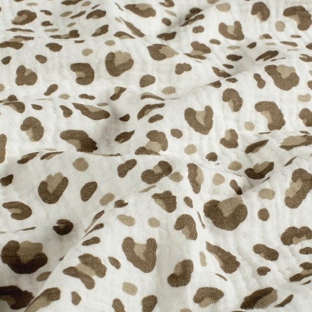 Muslin fabric Panther Off White