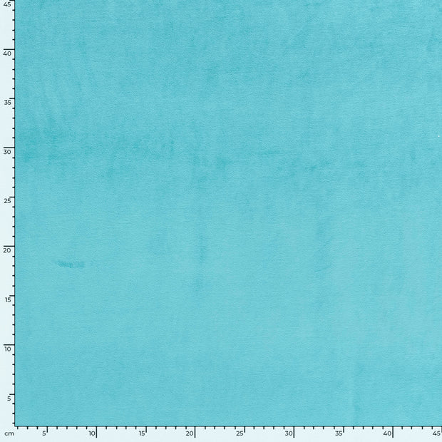 Nicky velours fabric Unicolour Aqua