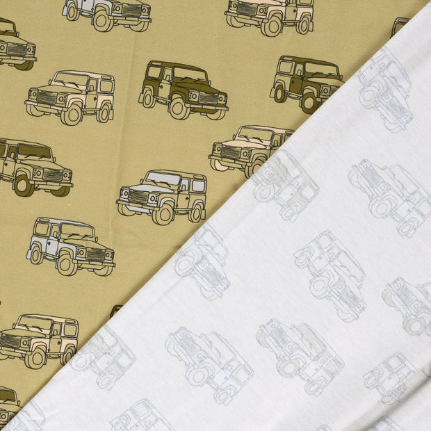 Jersey fabric Cars Oker