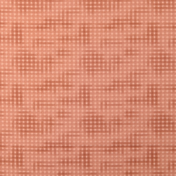 Cotton Poplin fabric Checks Old Pink