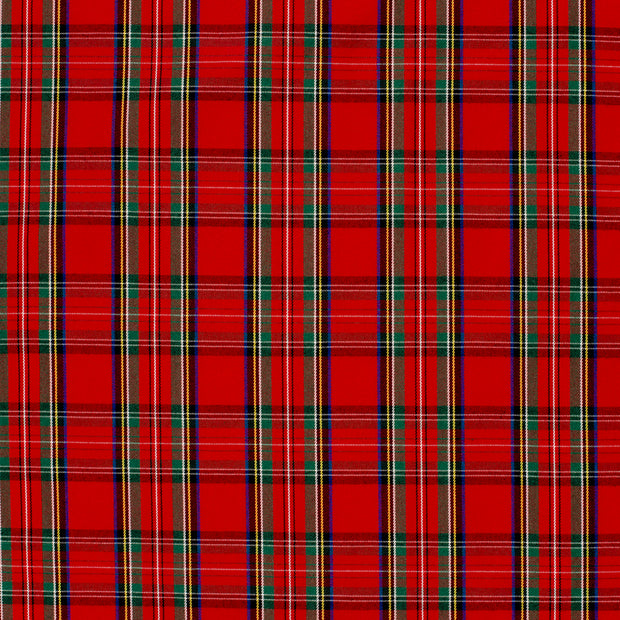 Gabardine fabric Red matte 
