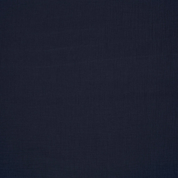 Muslin fabric Navy matte 