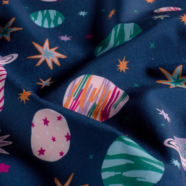 Softshell fabric Space Navy