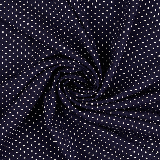Viscose Poplin fabric Black printed 