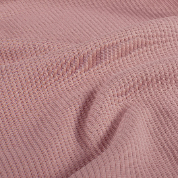 Rib Jersey fabric Unicolour Light Mauve