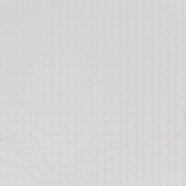 Heavy Knit fabric Off White matte 