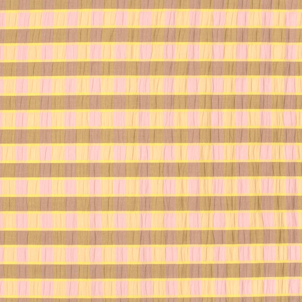 Seersucker fabric Light Pink 