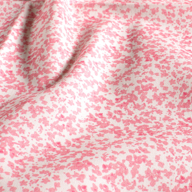 Twill fabric Flowers Pink