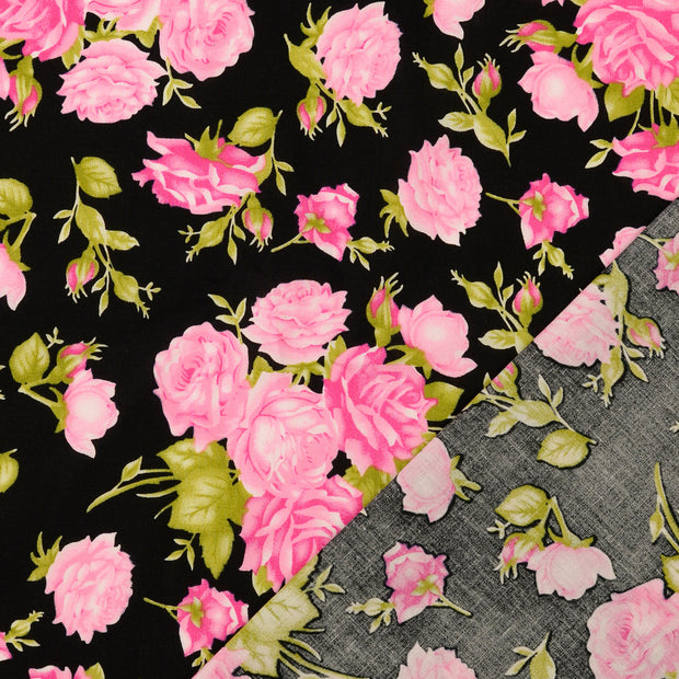  fabric Roses printed 