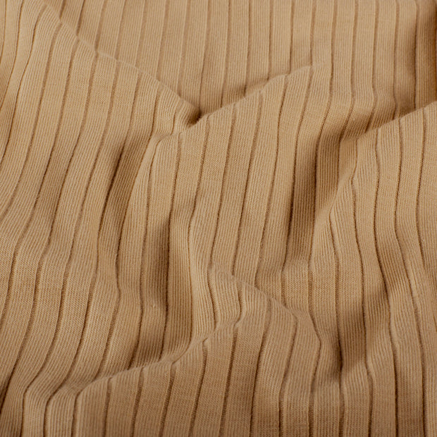 Rib Jersey fabric Unicolour Nude