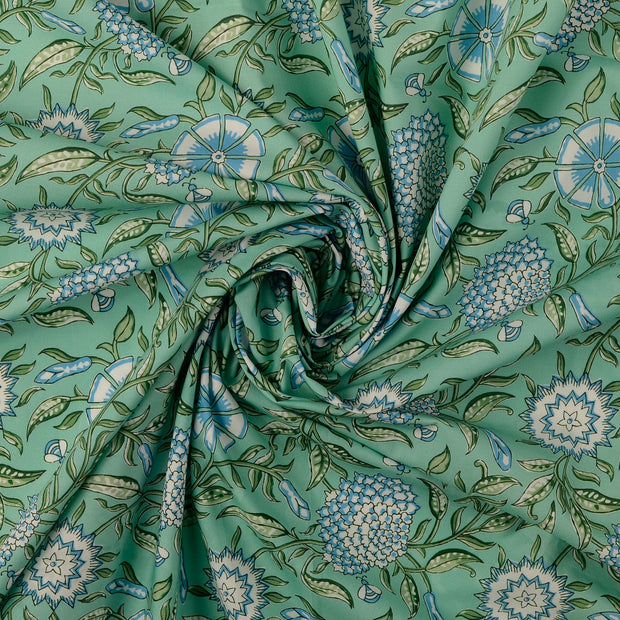 Cotton Poplin fabric Turquoise 