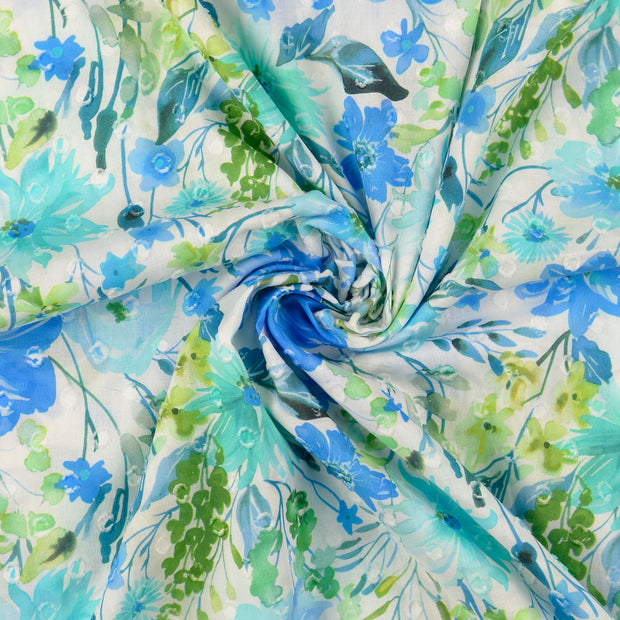 Voile fabric Light Blue 