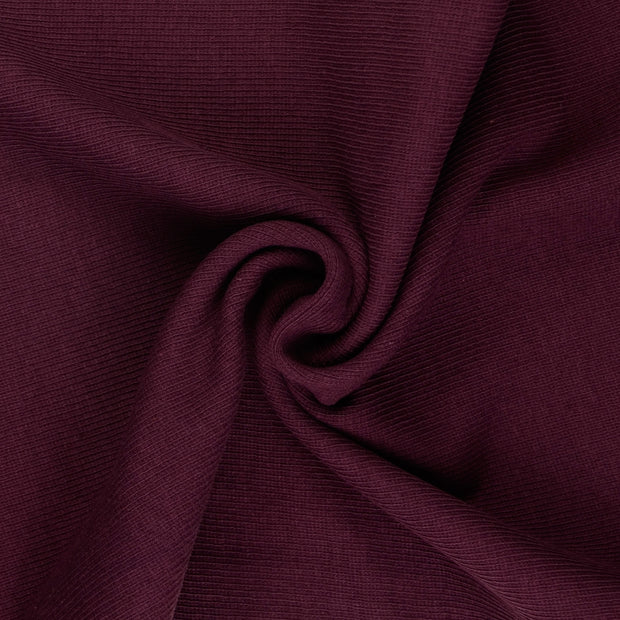 Heavy Knit fabrik Bordeauxrot 