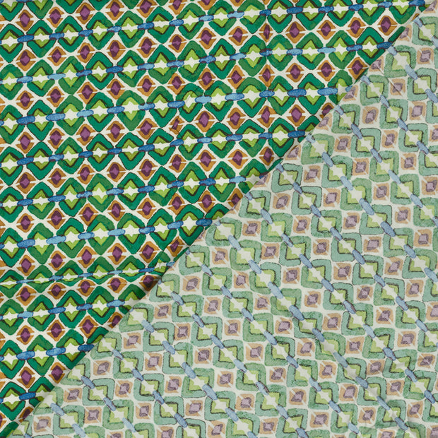 Viscose Poplin fabric Abstract printed 