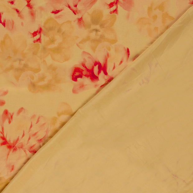 Viscose Satin fabric Abstract digital printed 