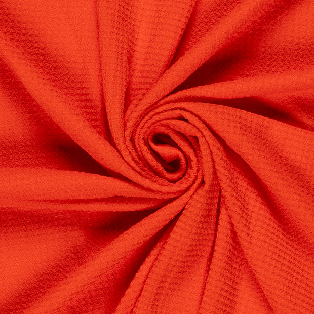 Polyester Bubble fabric Unicolour Red