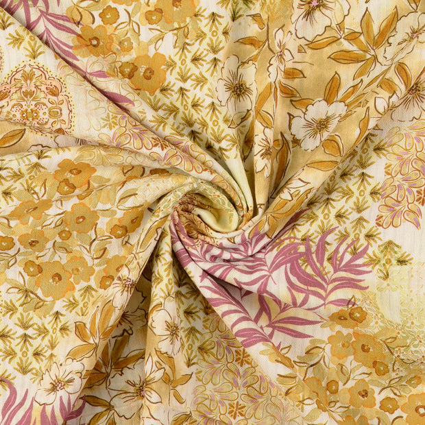 Cotton Poplin fabric Brown 
