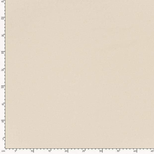 French Terry Bio Naturel fabric Unicolour Ivory