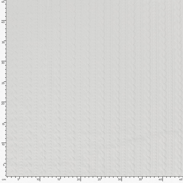 Heavy Knit fabric Cable Off White