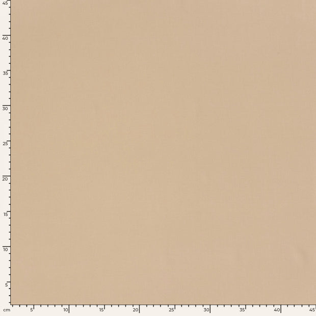 Viscose Poplin fabrik Uni Beige