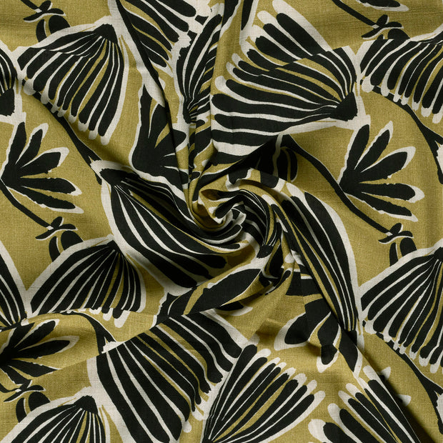  tela Verde estampado 