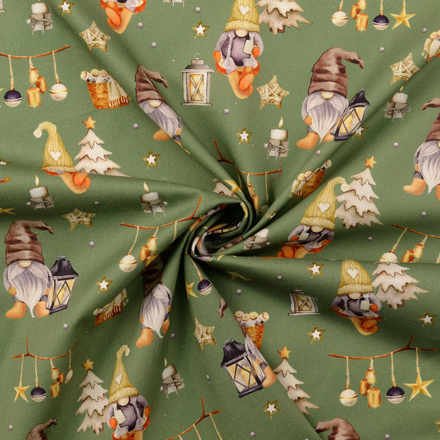 Cotton Poplin fabric Green 