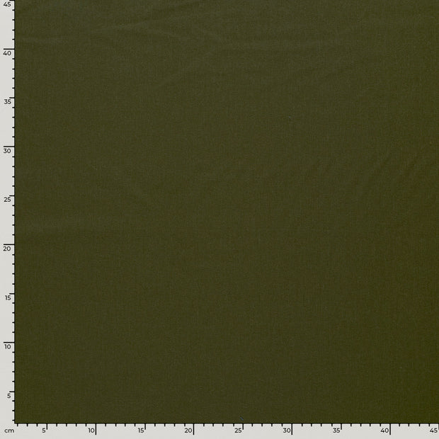 Woven Viscose Linen fabric Unicolour Khaki Green