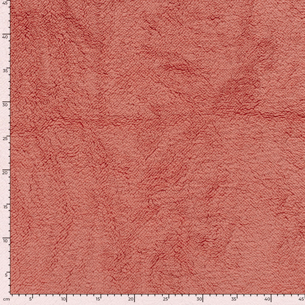 Sherpa Fleece fabric Unicolour Coral