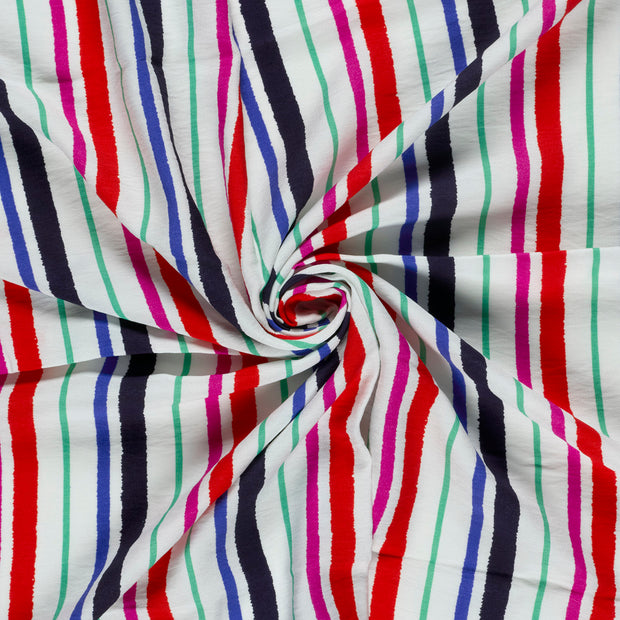 Viscose Nylon Crepe fabrik Rot bedruckt 