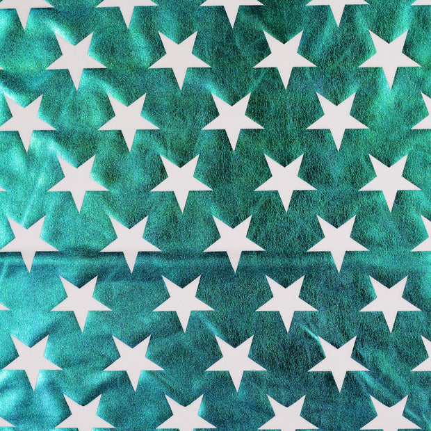 Polyester Jersey stof Sterren Multicolor