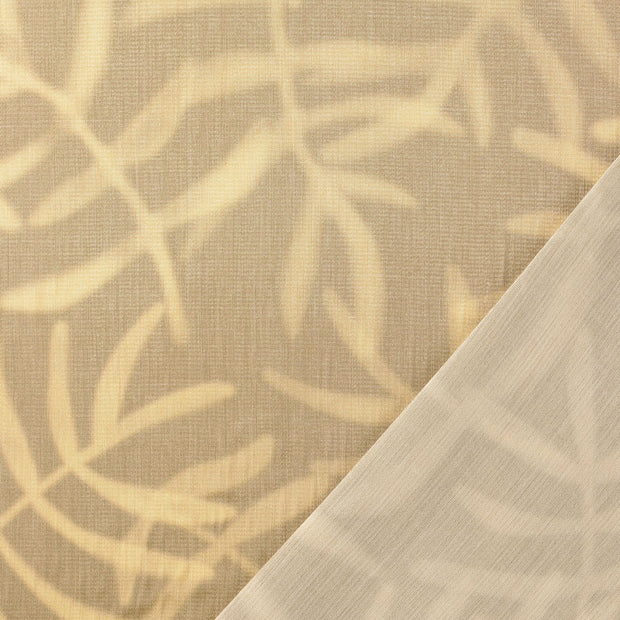 Viscose Satin fabrik Beige digital bedruckt 