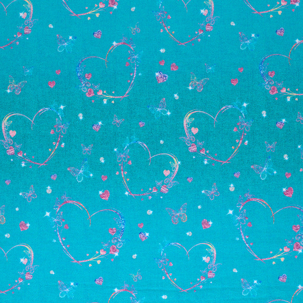 French Terry fabric Dark Mint 