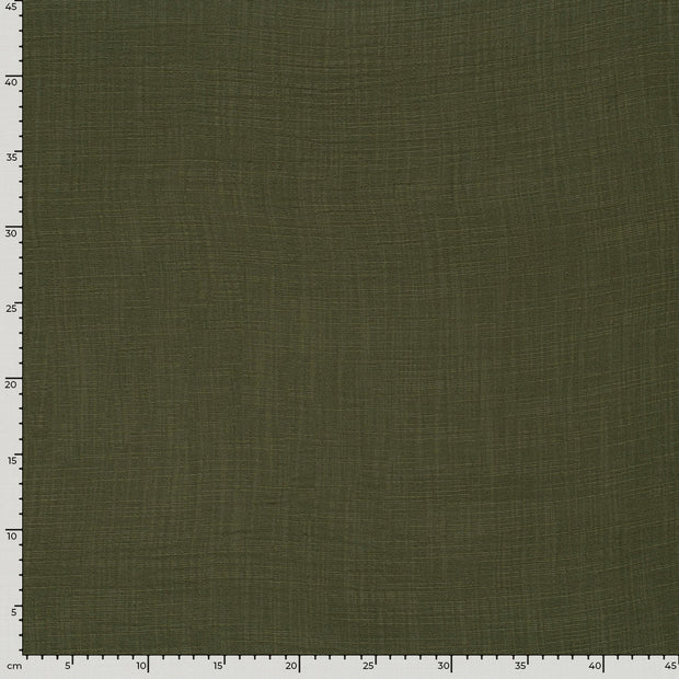 Muslin fabric Unicolour Khaki Green