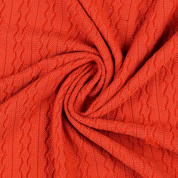 Heavy Knit fabric Orange 