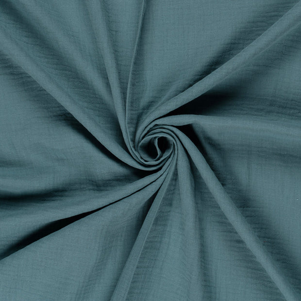 Muslin fabric Aqua 