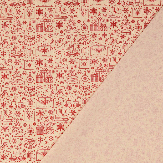  fabric Off White printed 