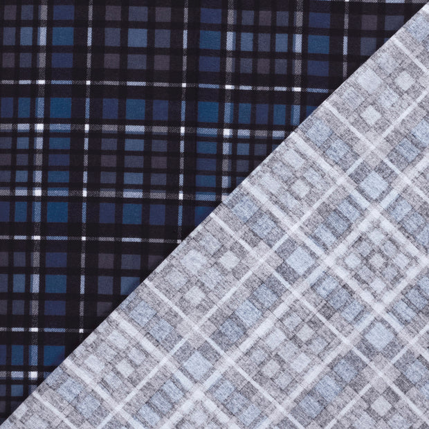 Flannel fabric Checks printed 