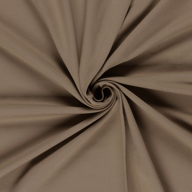 French Terry fabric Taupe Grey brushed 